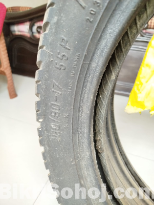 Bike Tire MRF Nylogrip Zapper (Font & Rear) Used